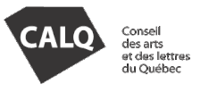 Logo du Conseil des arts et des lettres du Québec.